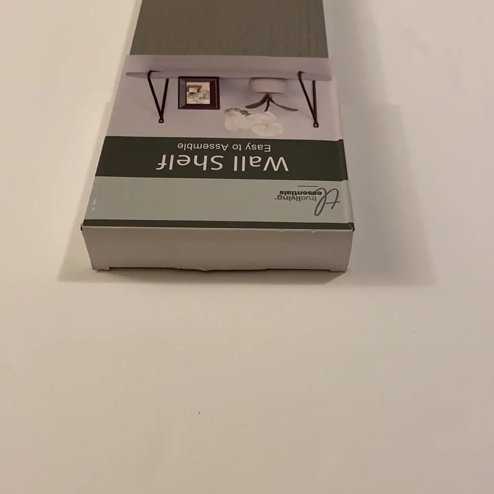 NWT Wall Shelf Gray Easy to Assemble